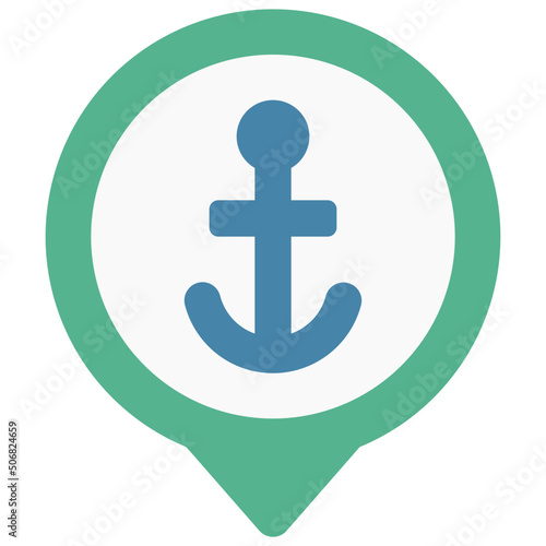 Anchor Boat Dock Icon