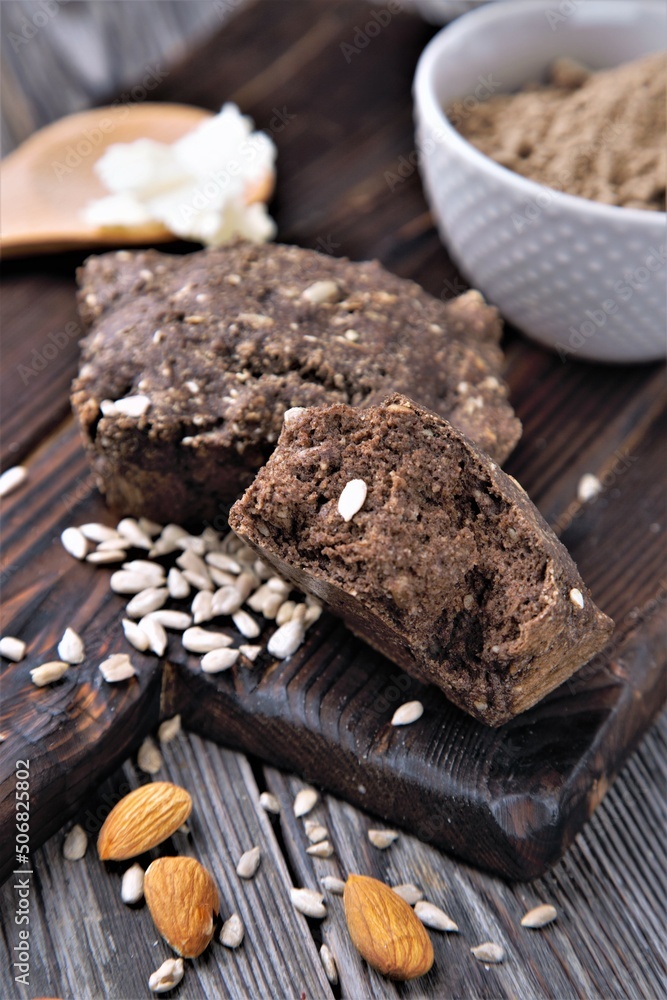 Fototapeta premium home-made keto bread