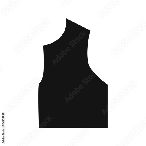 Vector hand drawn silhouette illustration