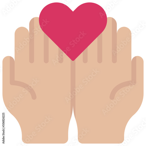 Open Hands Love Icon