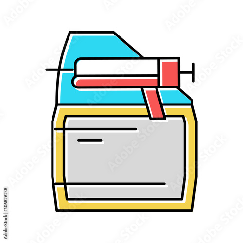 first coat primer color icon vector illustration