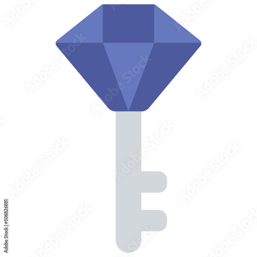 Diamond Key Icon
