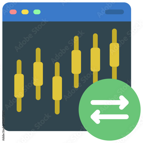 Trade Stocks Icon