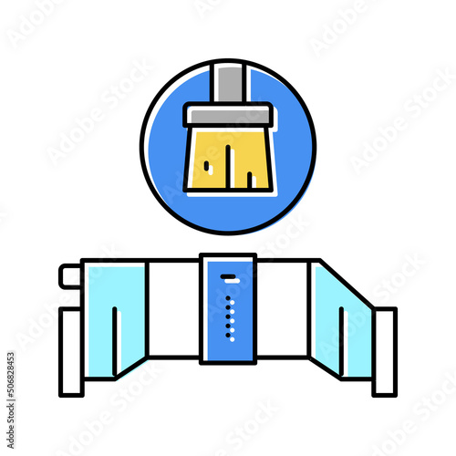 salt cell maintenance color icon vector illustration