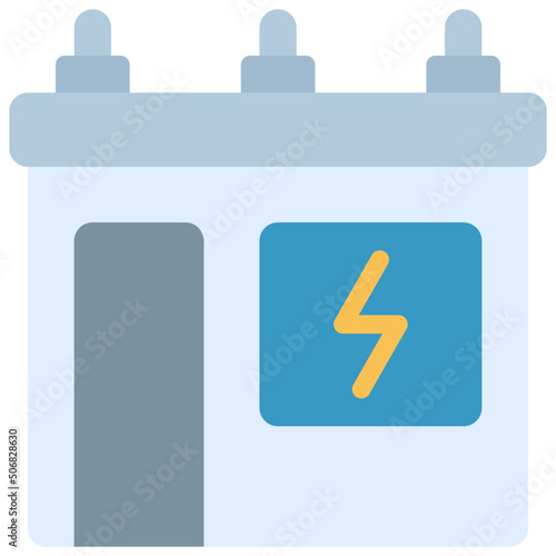 Electrical Substation Building Icon