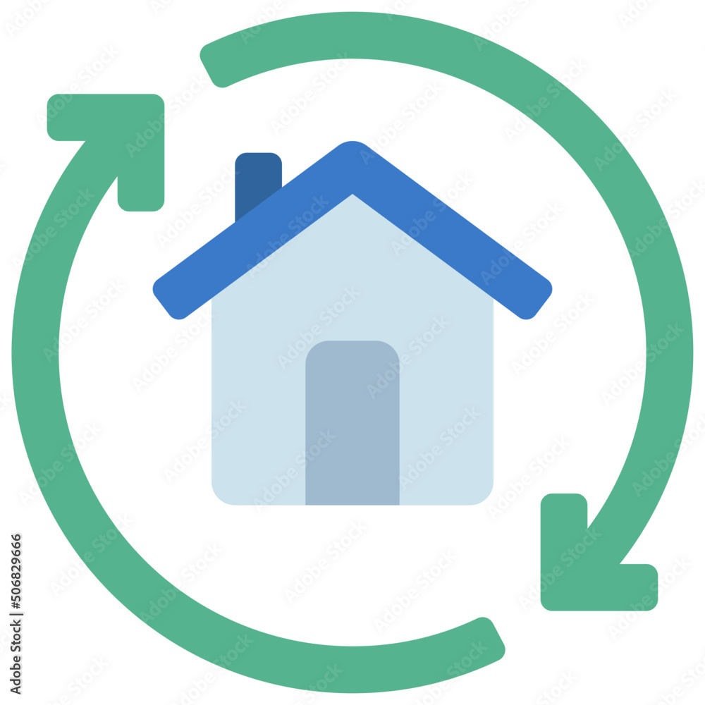 Obraz premium House Sync Icon