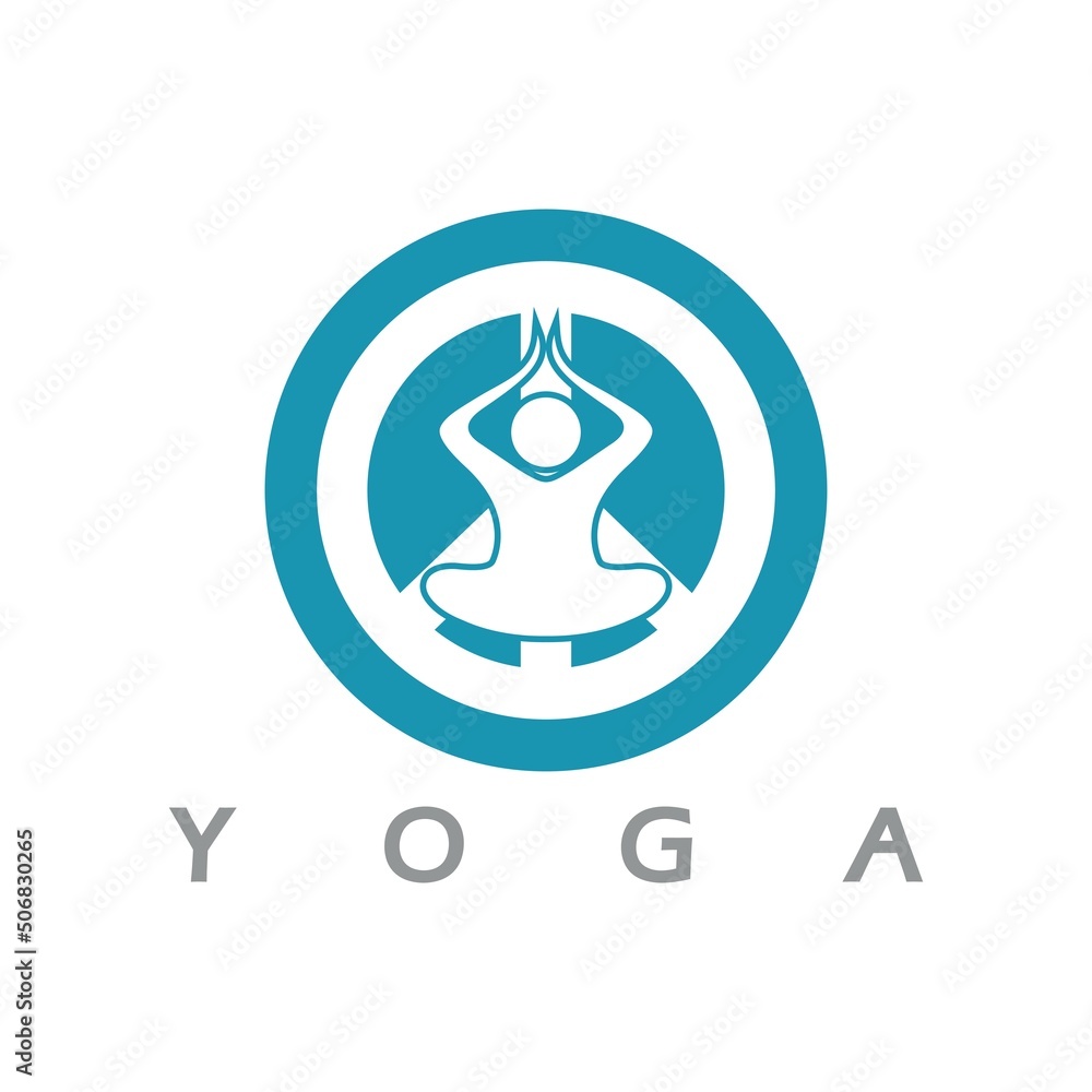 logo design of people doing yoga symbol icon illustration vector logo design of people doing yoga symbol icon illustration vector