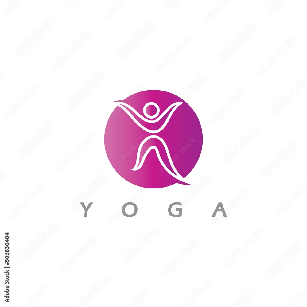 logo design of people doing yoga symbol icon illustration vector logo design of people doing yoga symbol icon illustration vector