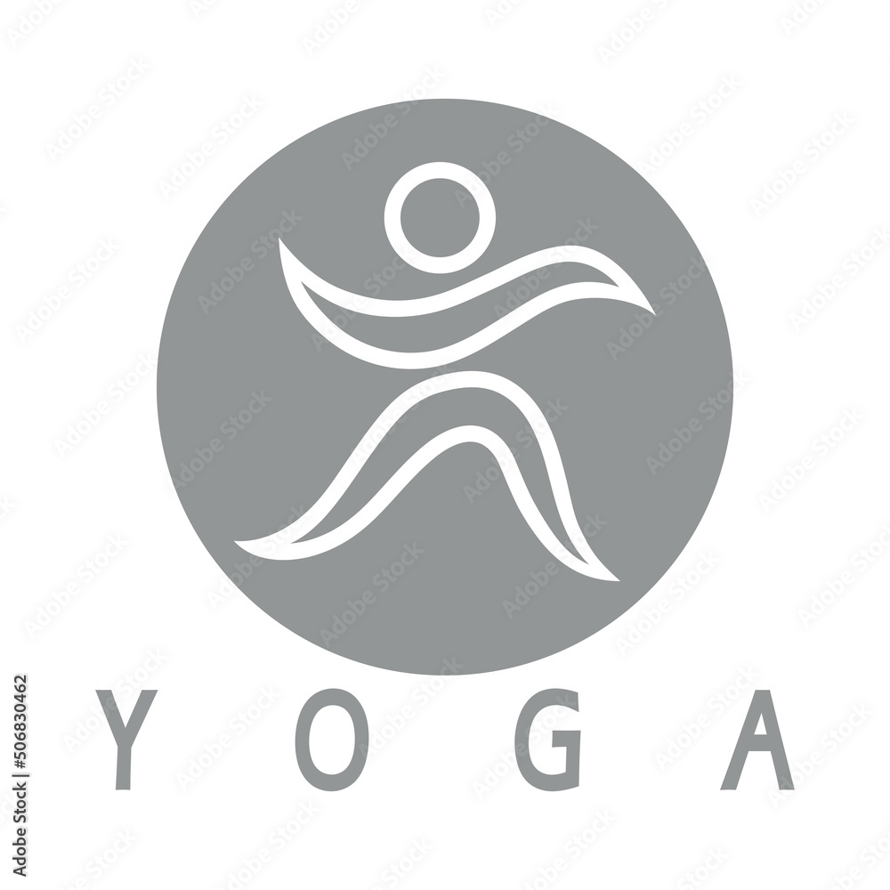 logo design of people doing yoga symbol icon illustration vector logo design of people doing yoga symbol icon illustration vector