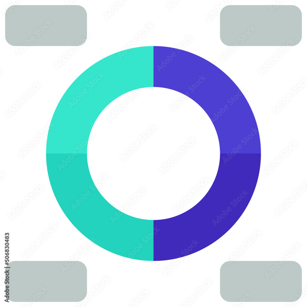 Donut Chart Notes Icon Donut Chart Notes Icon