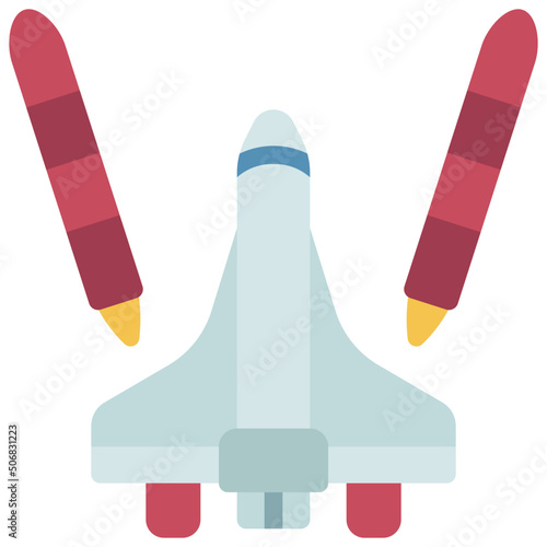 Rocket Breaking Off Icon