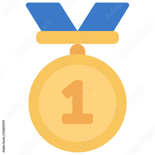Number One Medal Icon