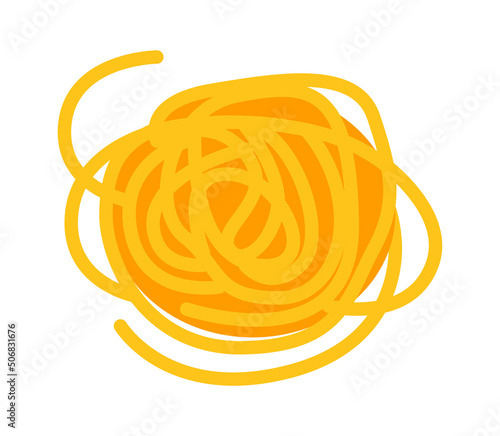 Pasta icon. Italian food noodles and macaroni. Vector illustration