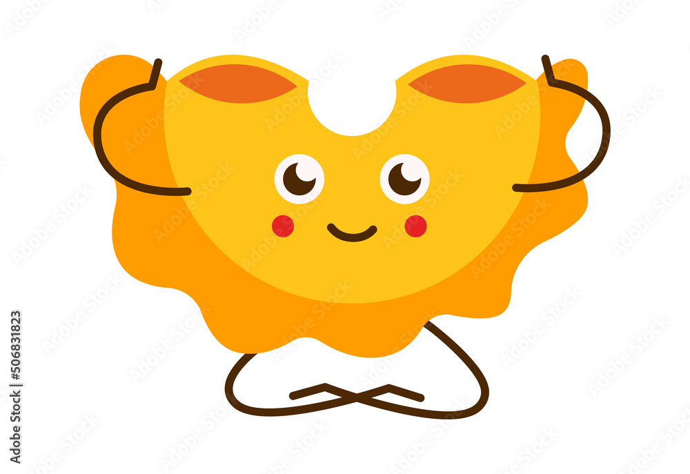 Funny Pasta Cartoon Character. Italian Macaroni. Vector illustration Funny Pasta Cartoon Character. Italian Macaroni. Vector illustration