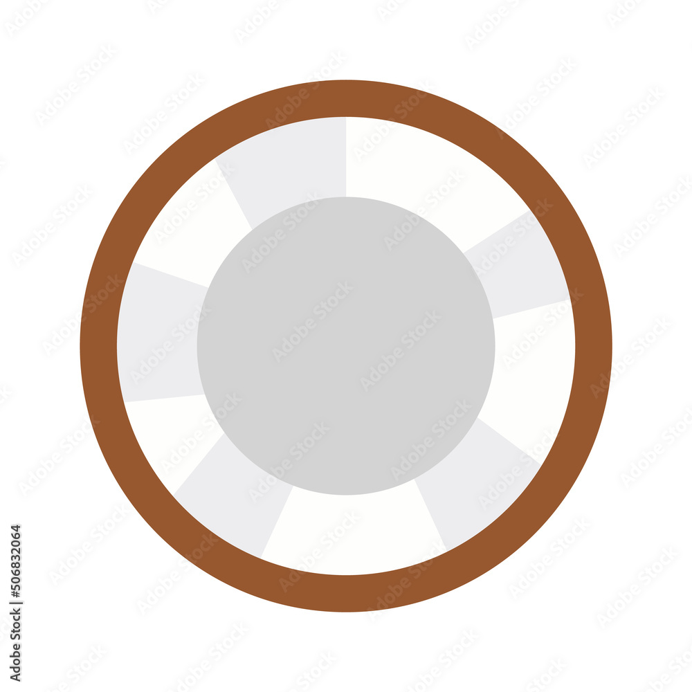 Coconut Exotic Fruit. Vector illustration Coconut Exotic Fruit. Vector illustration