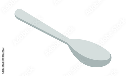 Cartoon spoon icon. Vector illustration