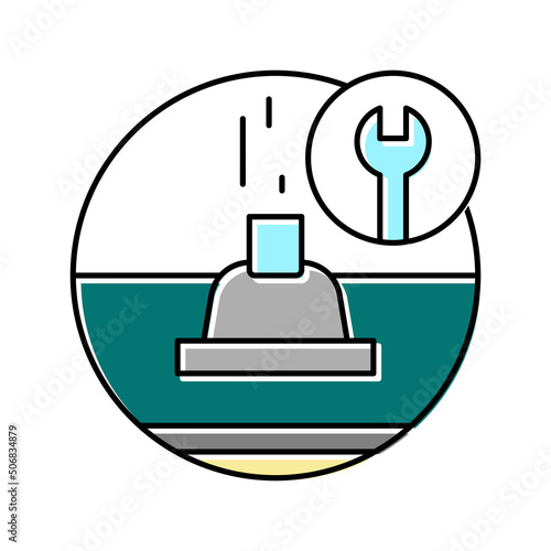roof ventilation color icon vector illustration