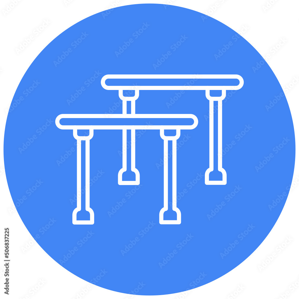 Parallel Bars Icon Parallel Bars Icon