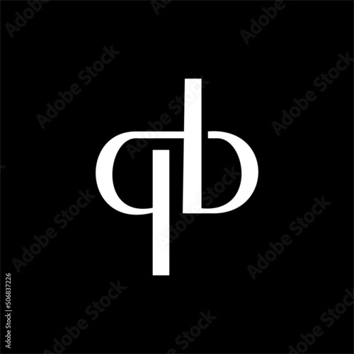 Letter qb logo design vector template