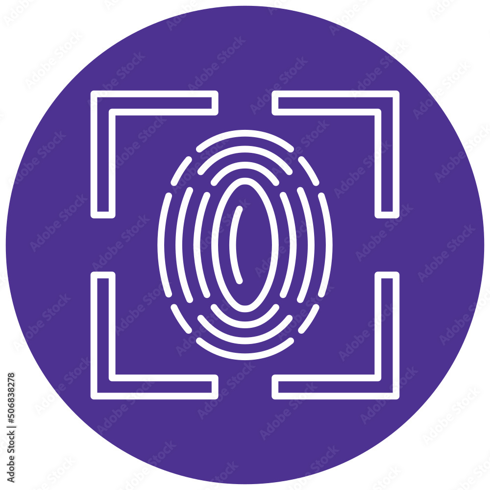 Fingerprint Scan Icon
