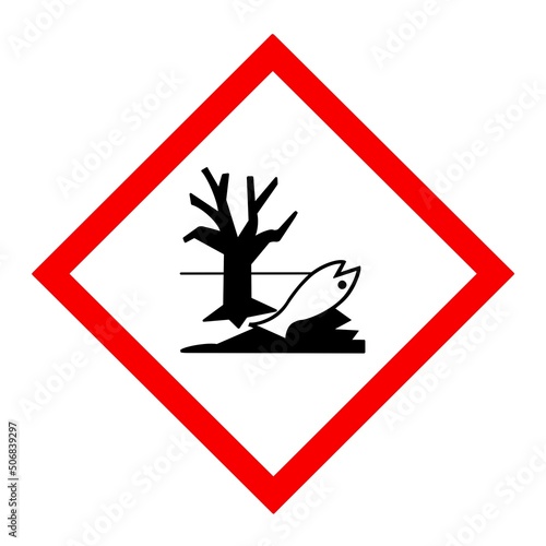 destroy the environment symbol is used to warn of hazards