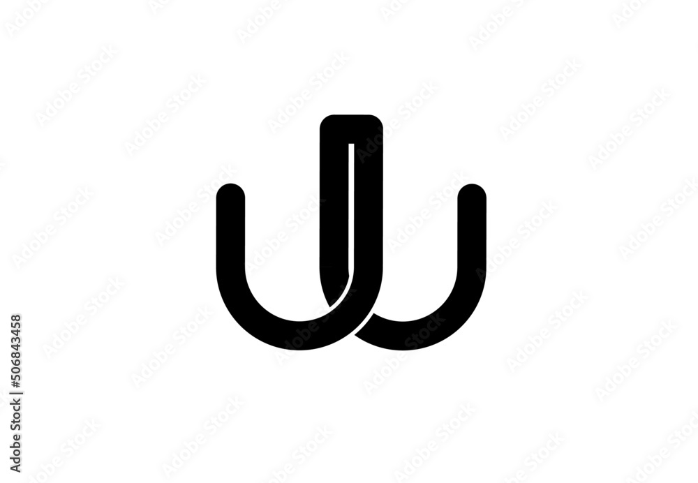 ju uj j u initial letter logo ju uj j u initial letter logo