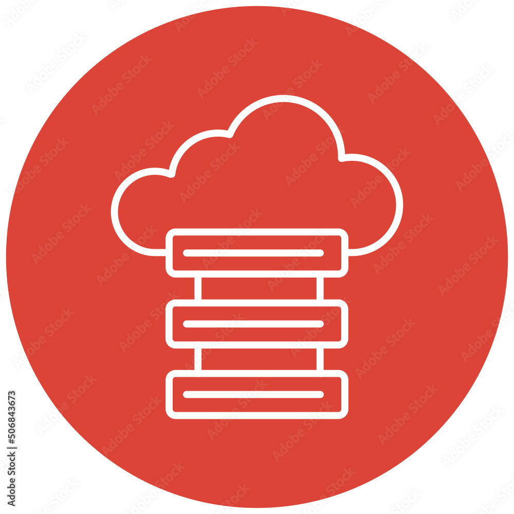 Cloud Server Icon Cloud Server Icon