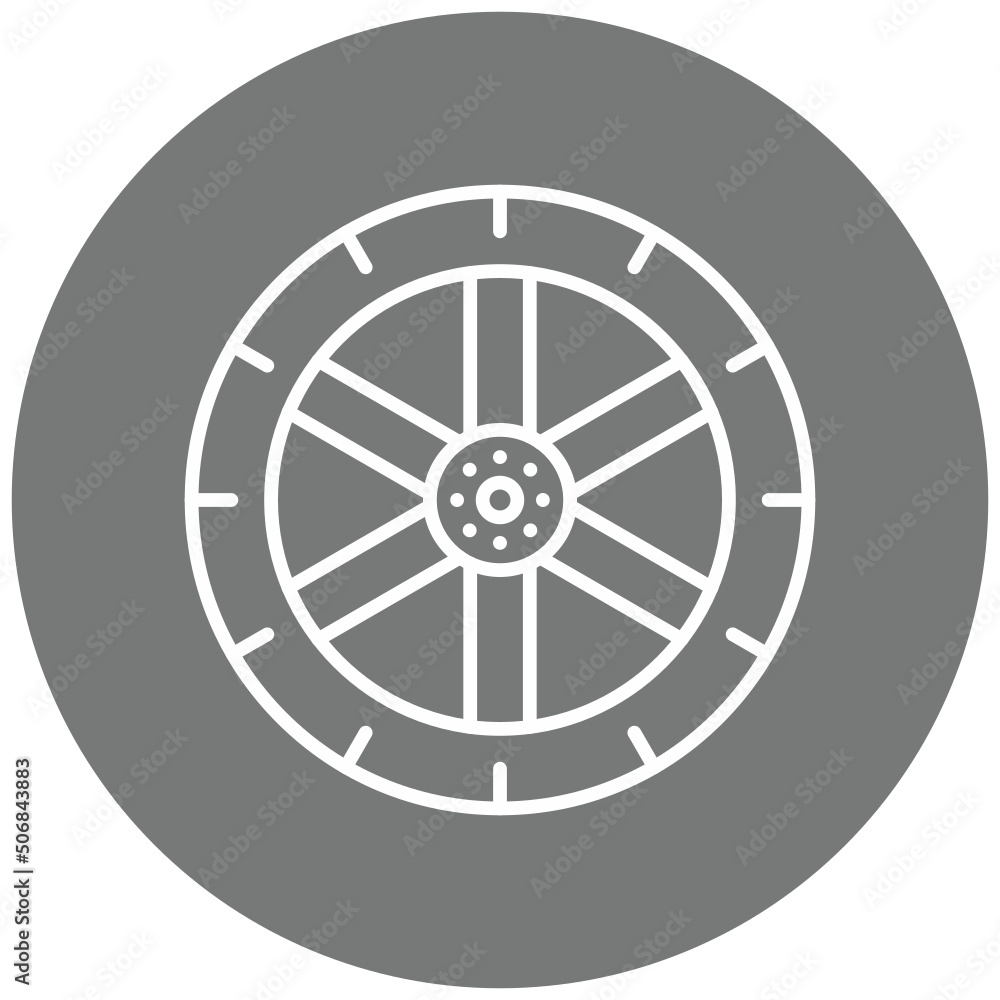 Fototapeta premium Tire Icon