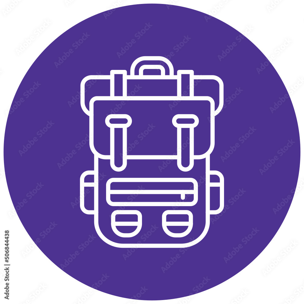 Camping Bag Icon Camping Bag Icon
