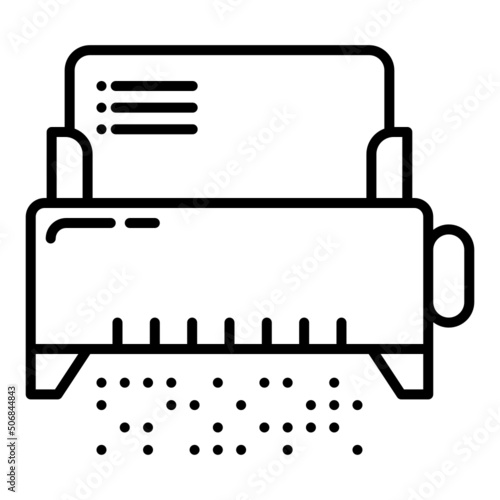 paper shredder icon