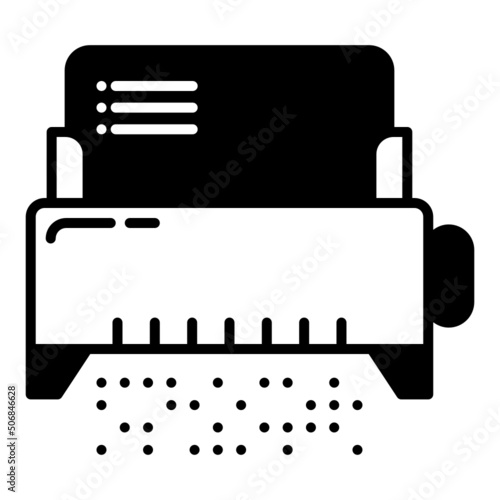 paper shredder icon