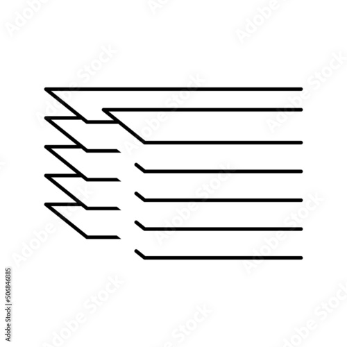fettuccine pasta line icon vector illustration
