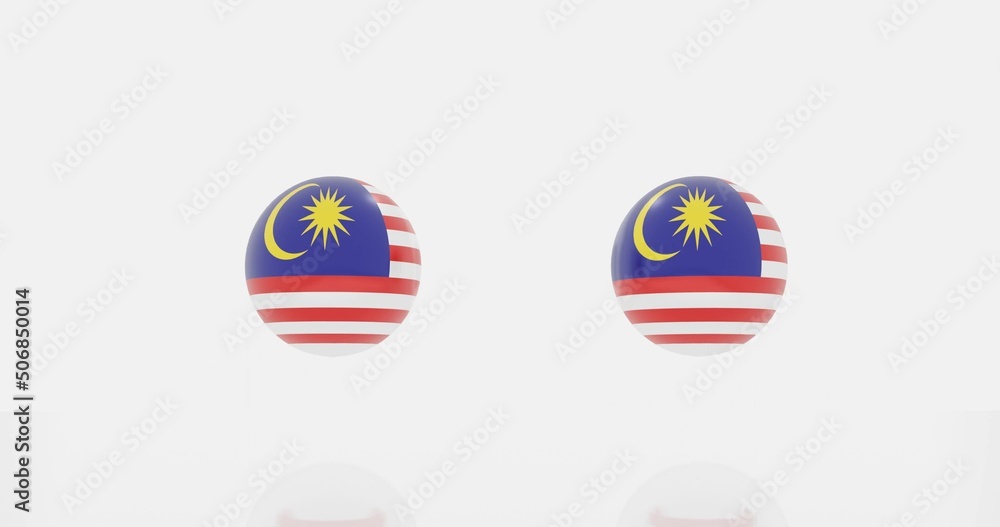 Naklejka premium malaysia flag icon or symbols