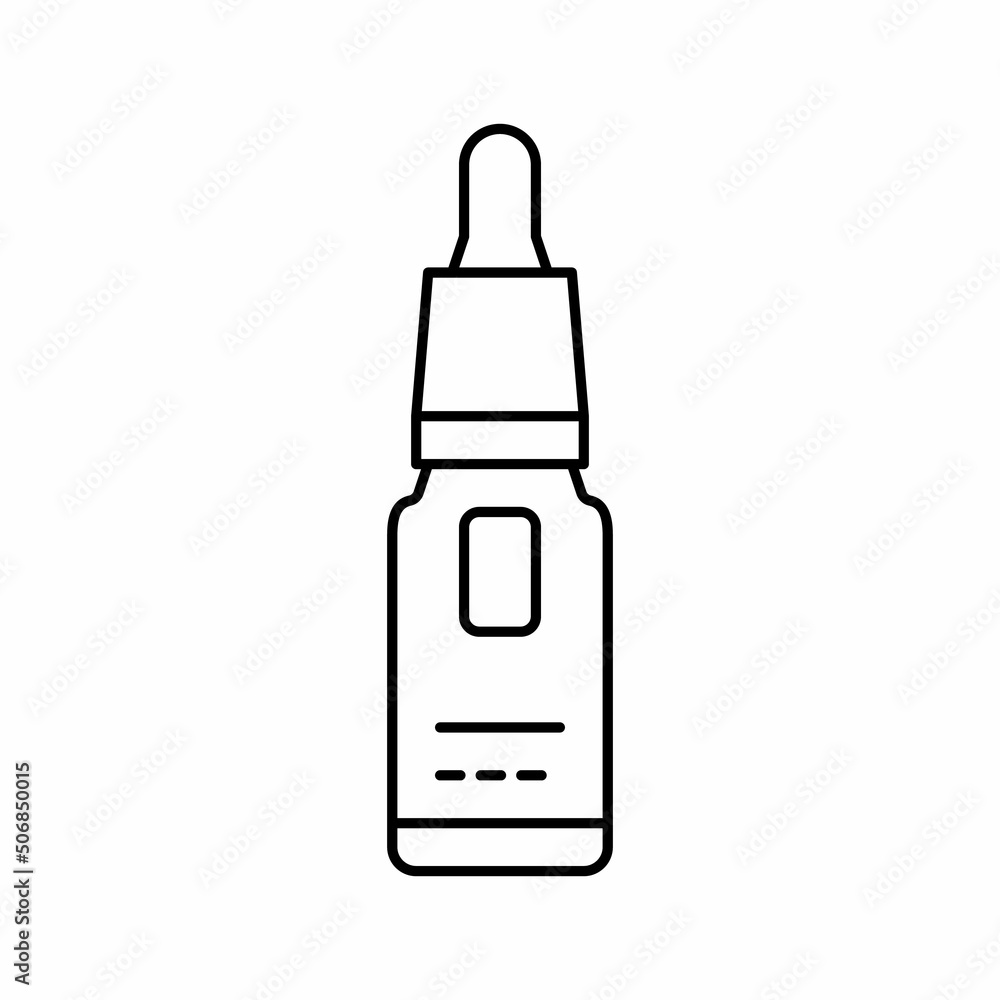 skin booster line icon vector illustration skin booster line icon vector illustration
