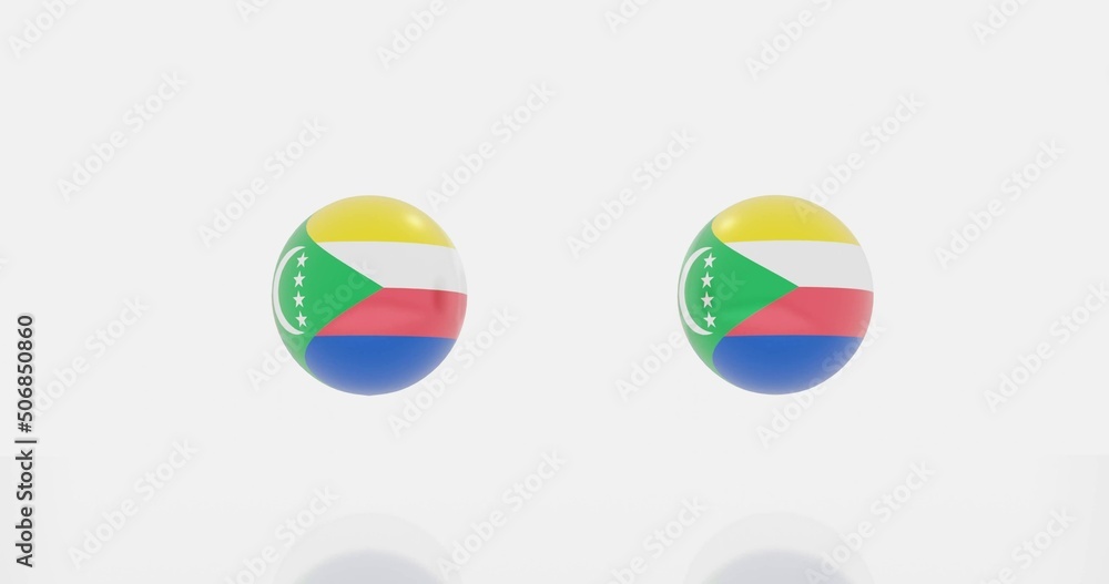 Comoros flag icon or symbols Comoros flag icon or symbols