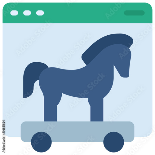 Website Trojan Horse Icon