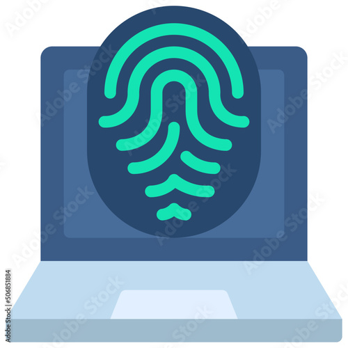 Laptop Biometrics Icon
