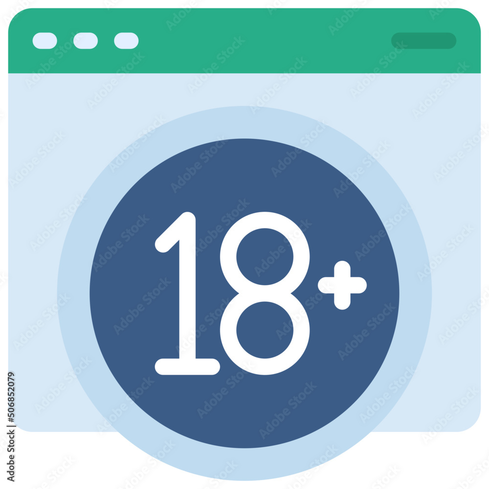 Age Restricted Website Icon Age Restricted Website Icon