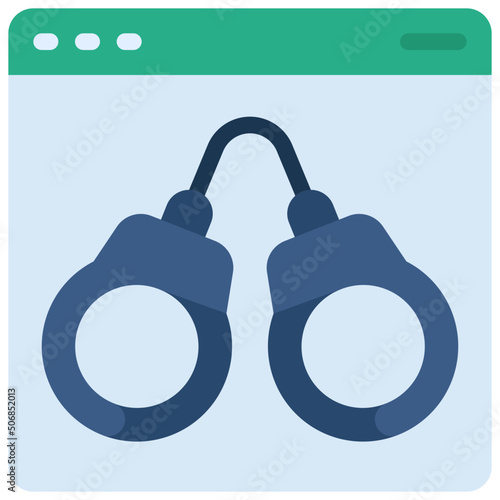 Website Handcuffs Icon