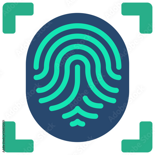 Biometric Scan Icon