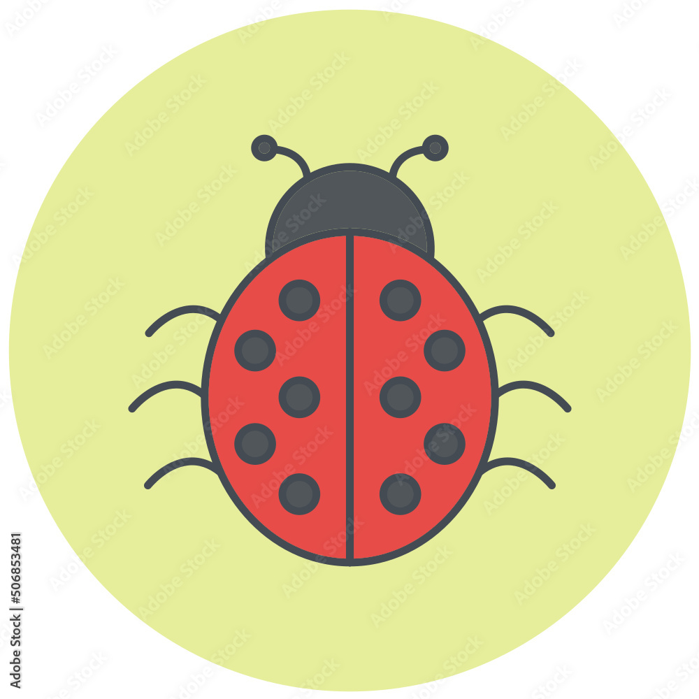 Ladybug Icon Design Ladybug Icon Design