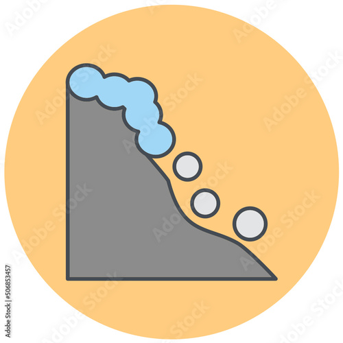 Snowslide Icon Design