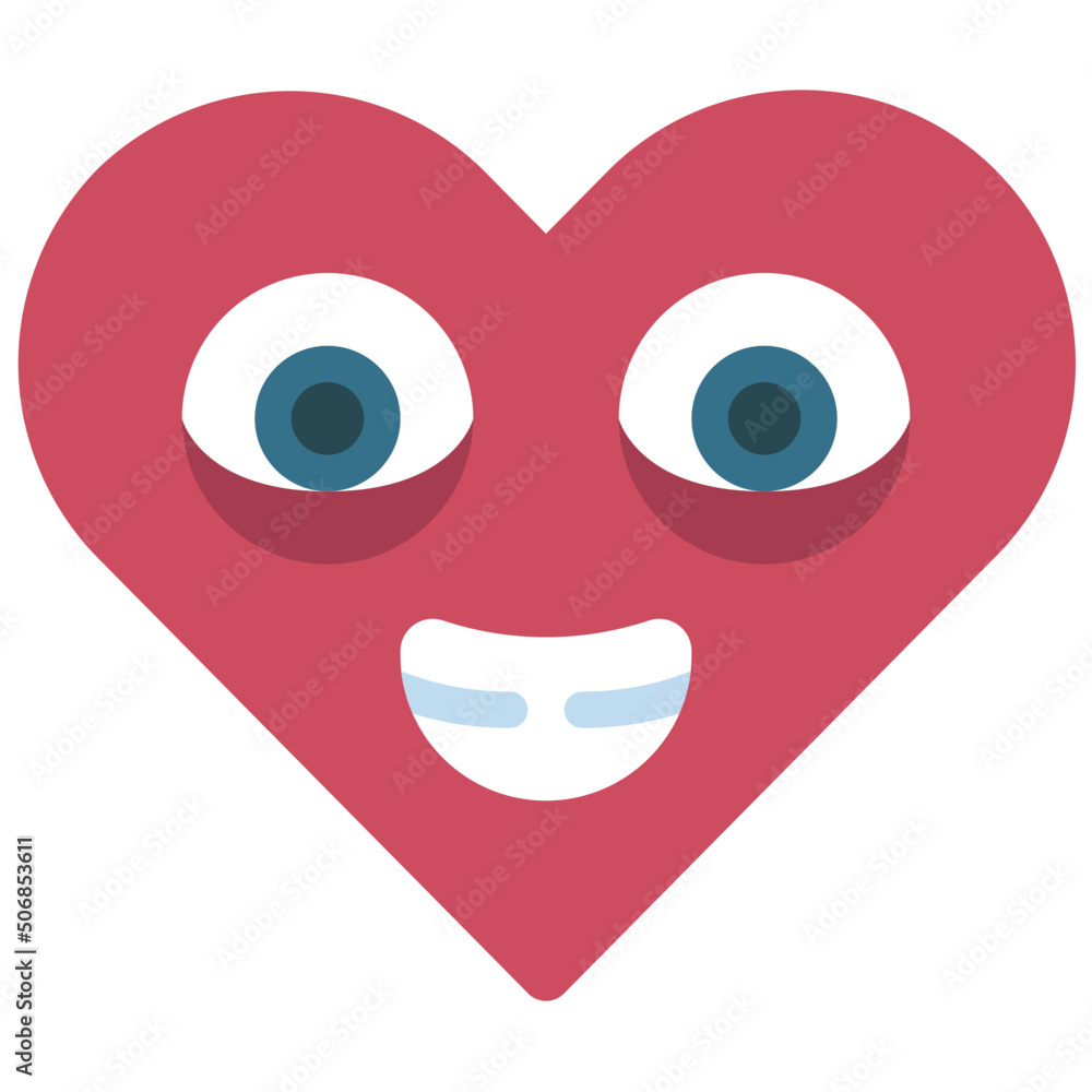 Love Heart Emoji Icon Love Heart Emoji Icon