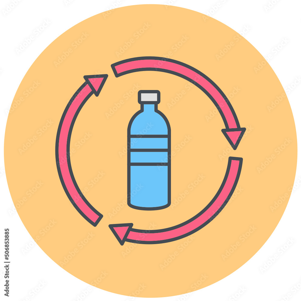 Bottle Recycling Icon Design Bottle Recycling Icon Design