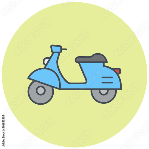 Electric Scooter Icon Design