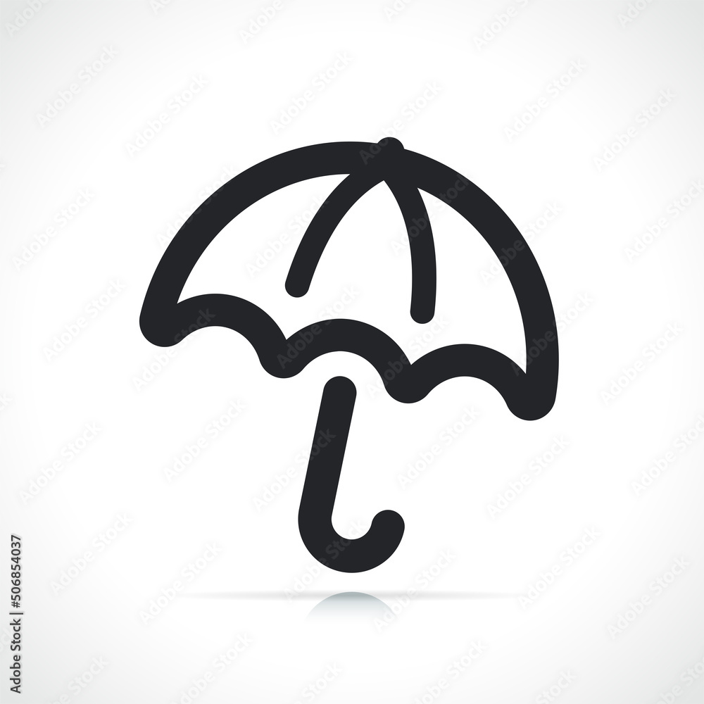 umbrella or protection line icon umbrella or protection line icon