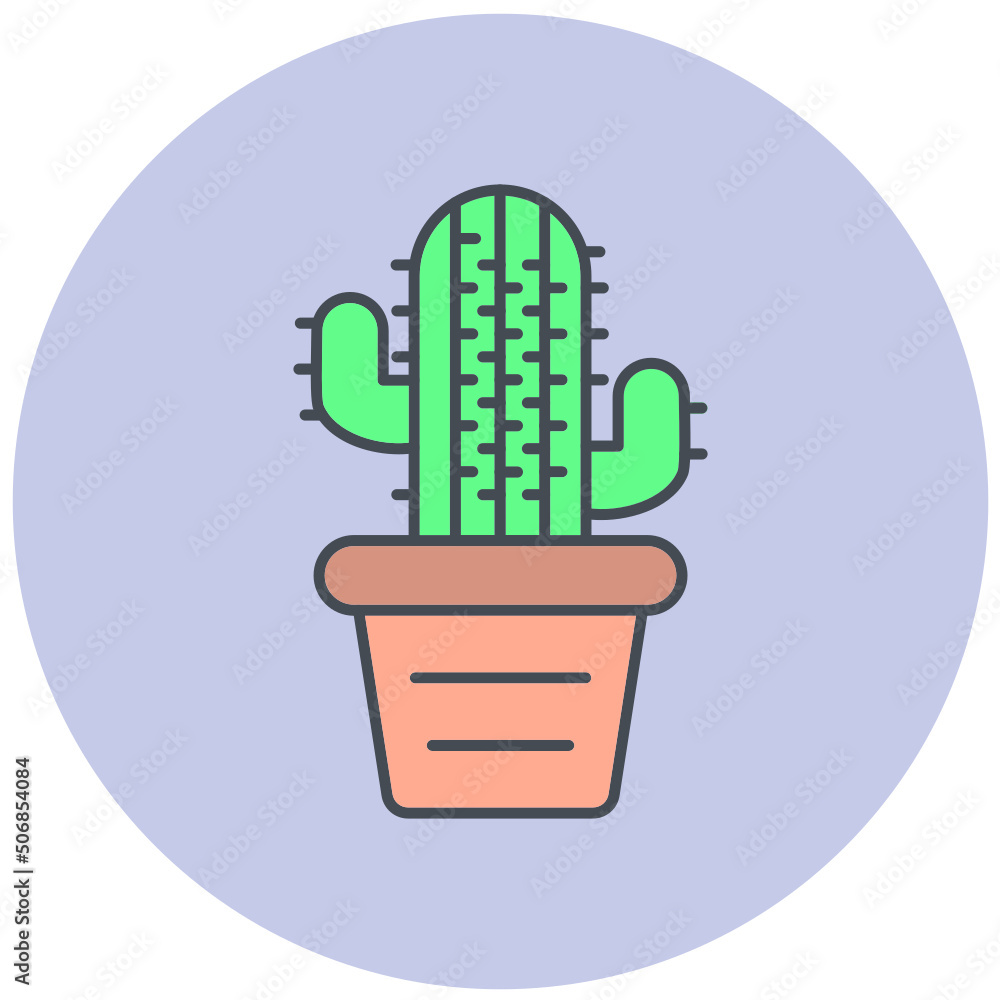 Fototapeta premium Cactus Icon Design