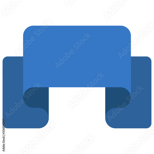 Folded Ribbon Icon