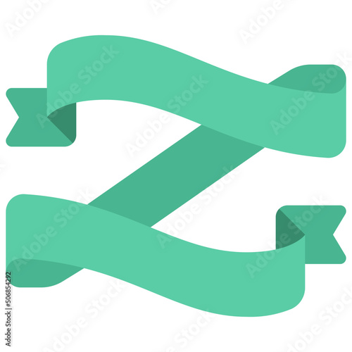 Loose Wavey Ribbon Icon