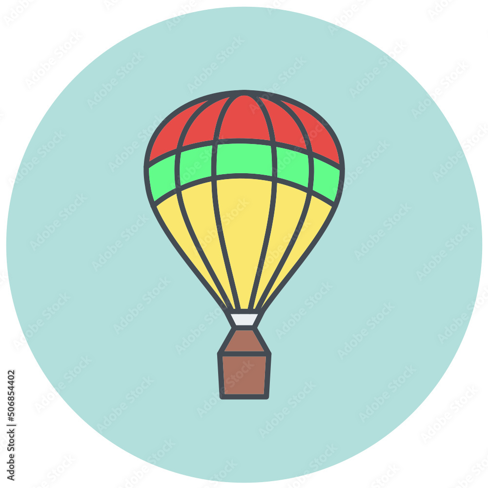 Obraz premium Air Balloon Icon Design